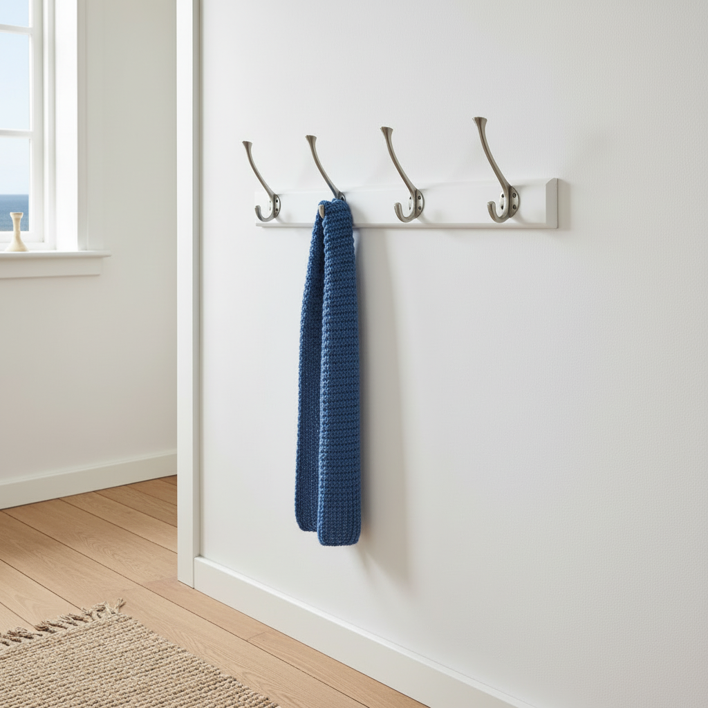 Lund • Hattekrog enkel, satinforniklet 120 mm