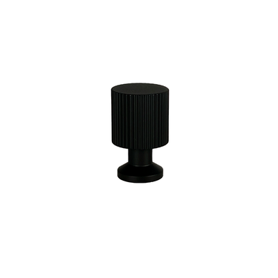 Møbelknop i mat sort, 33 mm - Marienlund • Chr. Jørgensen