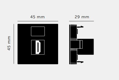 Modul til HDMI, sort • Buster + Punch