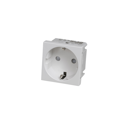 Modul til stikkontakt, Schuko type F, hvid • Buster + Punch