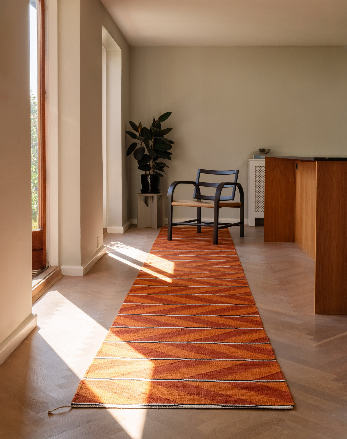 Tæppe VK-6, rød/orange • NORDICMODERN - Copenhagenhomedesign