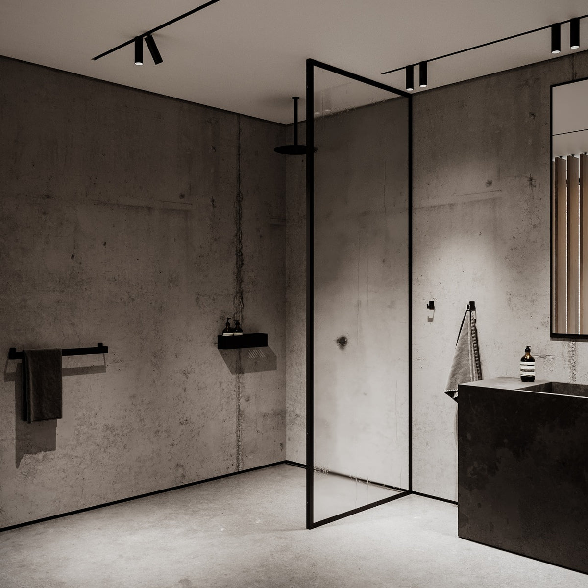 Håndklædeholder, sort • NICHBA - Copenhagenhomedesign