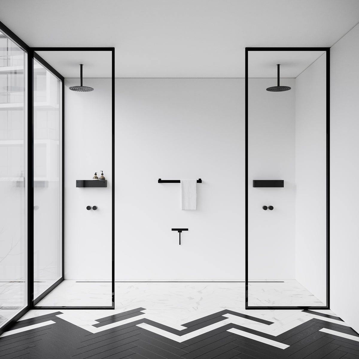Håndklædeholder, sort • NICHBA - Copenhagenhomedesign