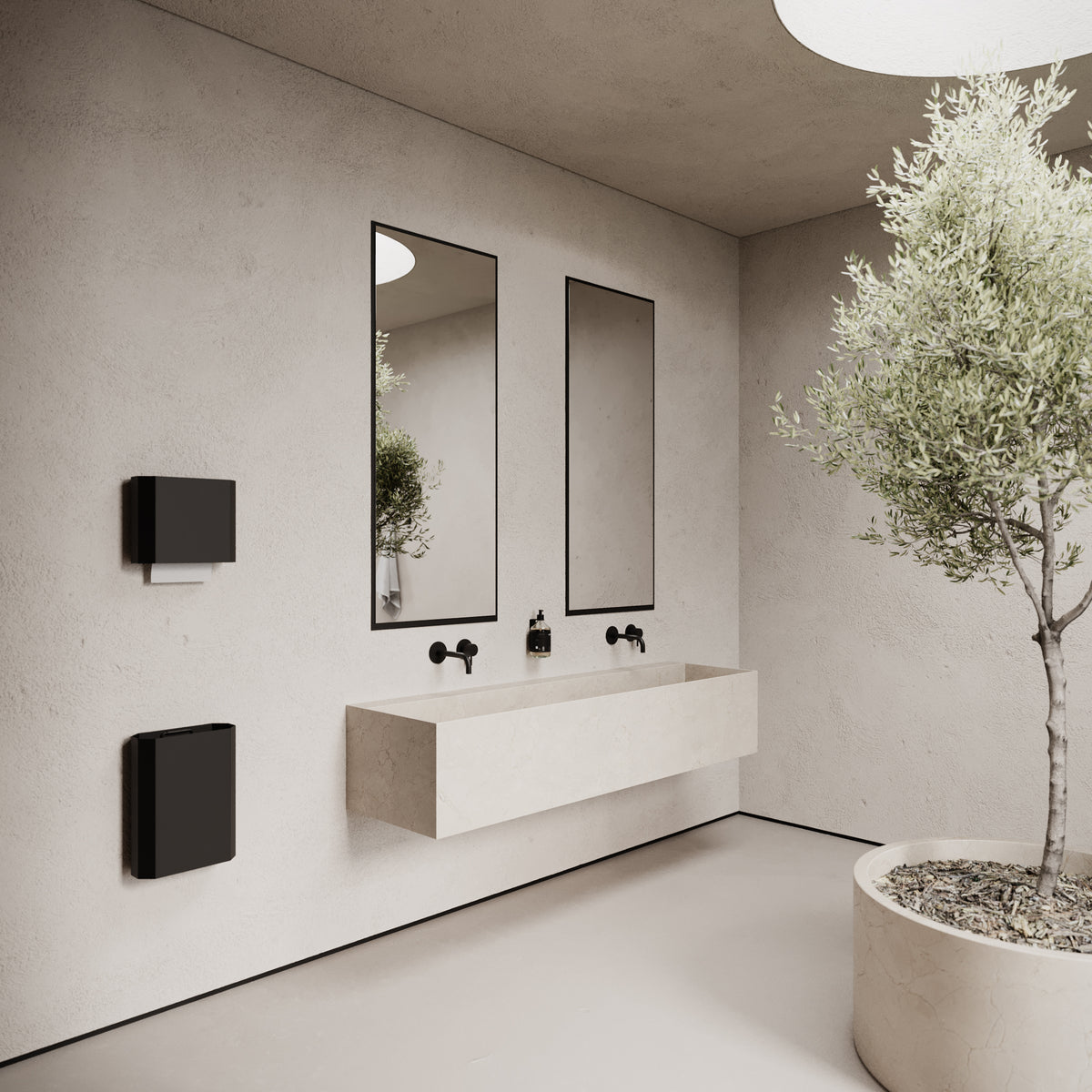 Papirspand i metal, sort • NICHBA - Copenhagenhomedesign