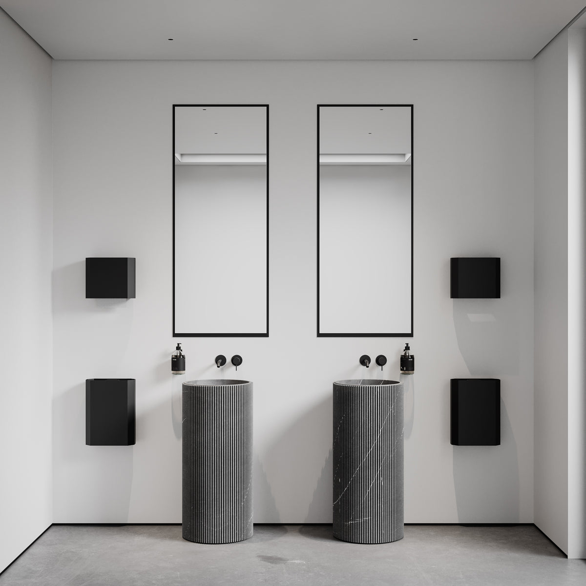 Papirdispenser, sort • NICHBA - Copenhagenhomedesign