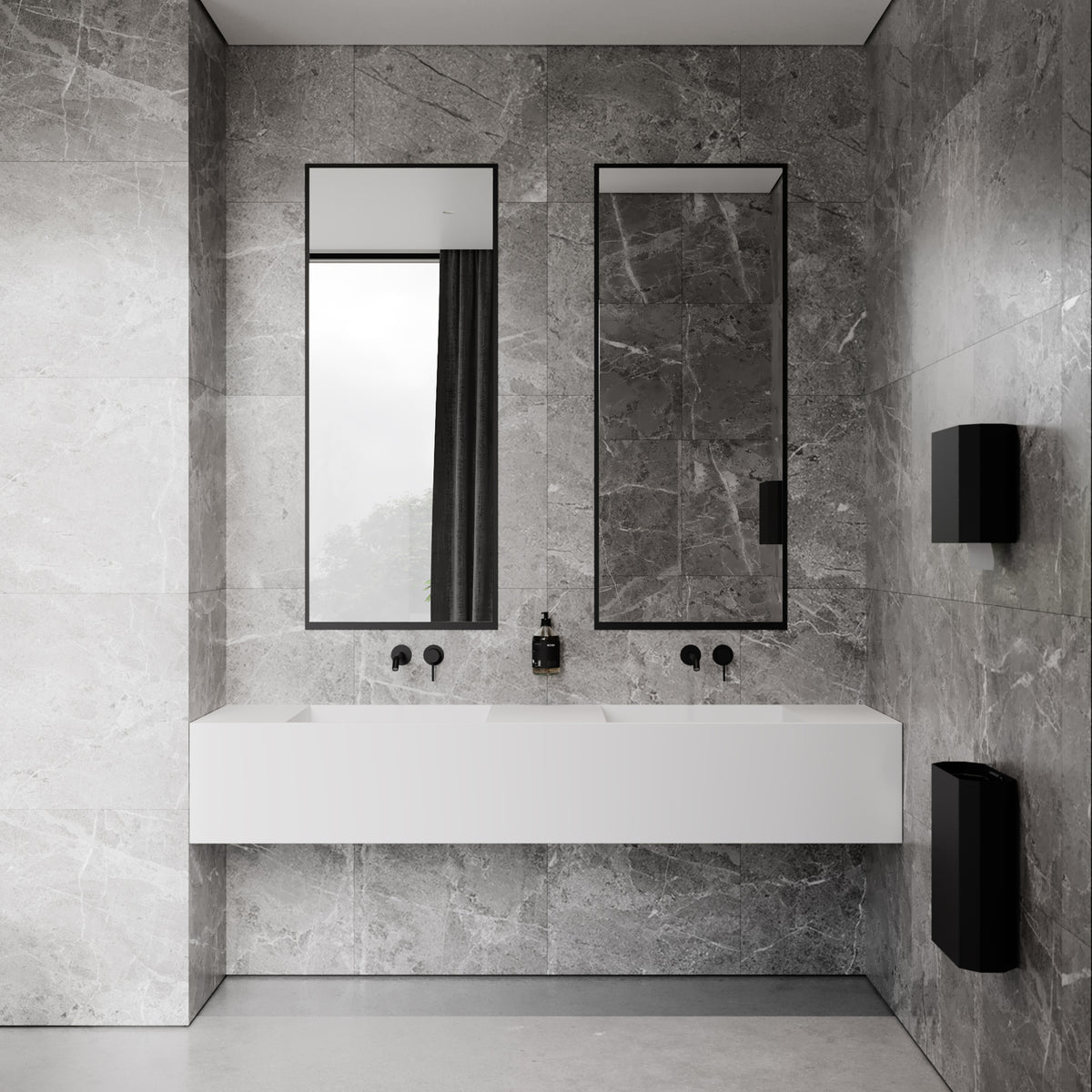 Papirdispenser, sort • NICHBA - Copenhagenhomedesign