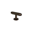 Møbelknop med diamond cut i bronze / bruneret messing, 56 mm - Nørrebro • Chr. Jørgensen