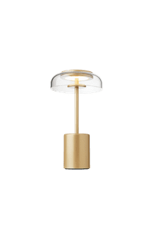 Blossi Table Mini, portable bordlampe, nordic gold / klar • NUURA