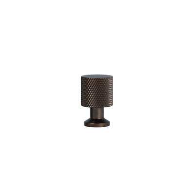 Møbelknop med diamond cut i bronze / bruneret messing, 25 mm - Nyboder • Chr. Jørgensen