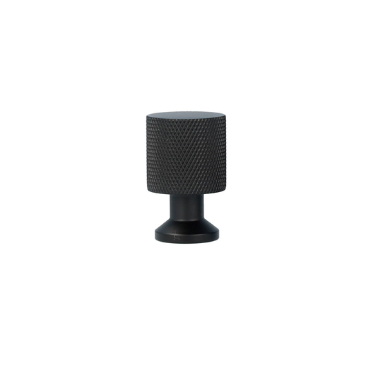 Nyboder møbelknop med diamond cut, 33 mm, mat sort • Chr. Jørgensen