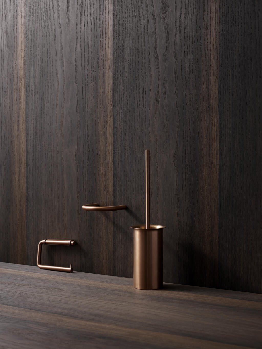 Toiletrulleholder, kobber finish • d line