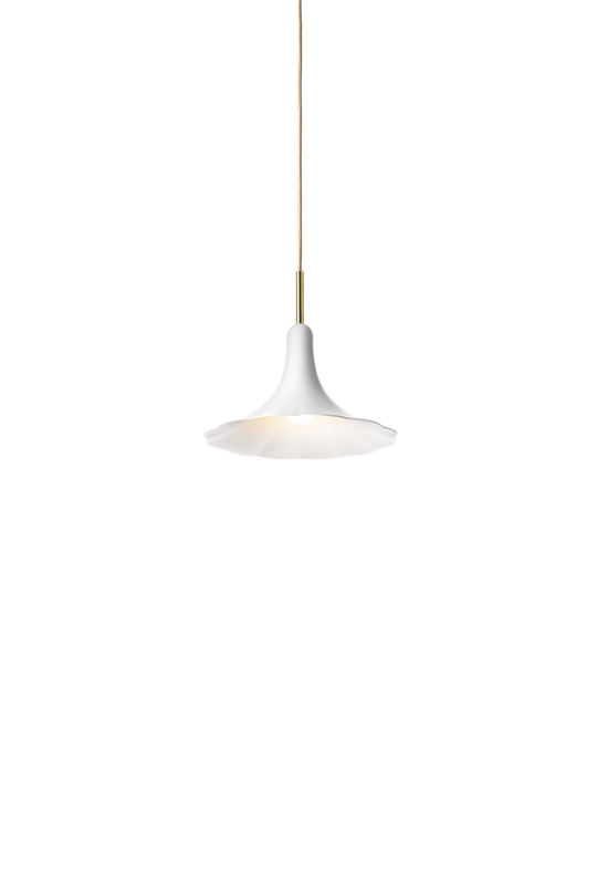 Petalii 1 pendel, polished brass / opal • NUURA