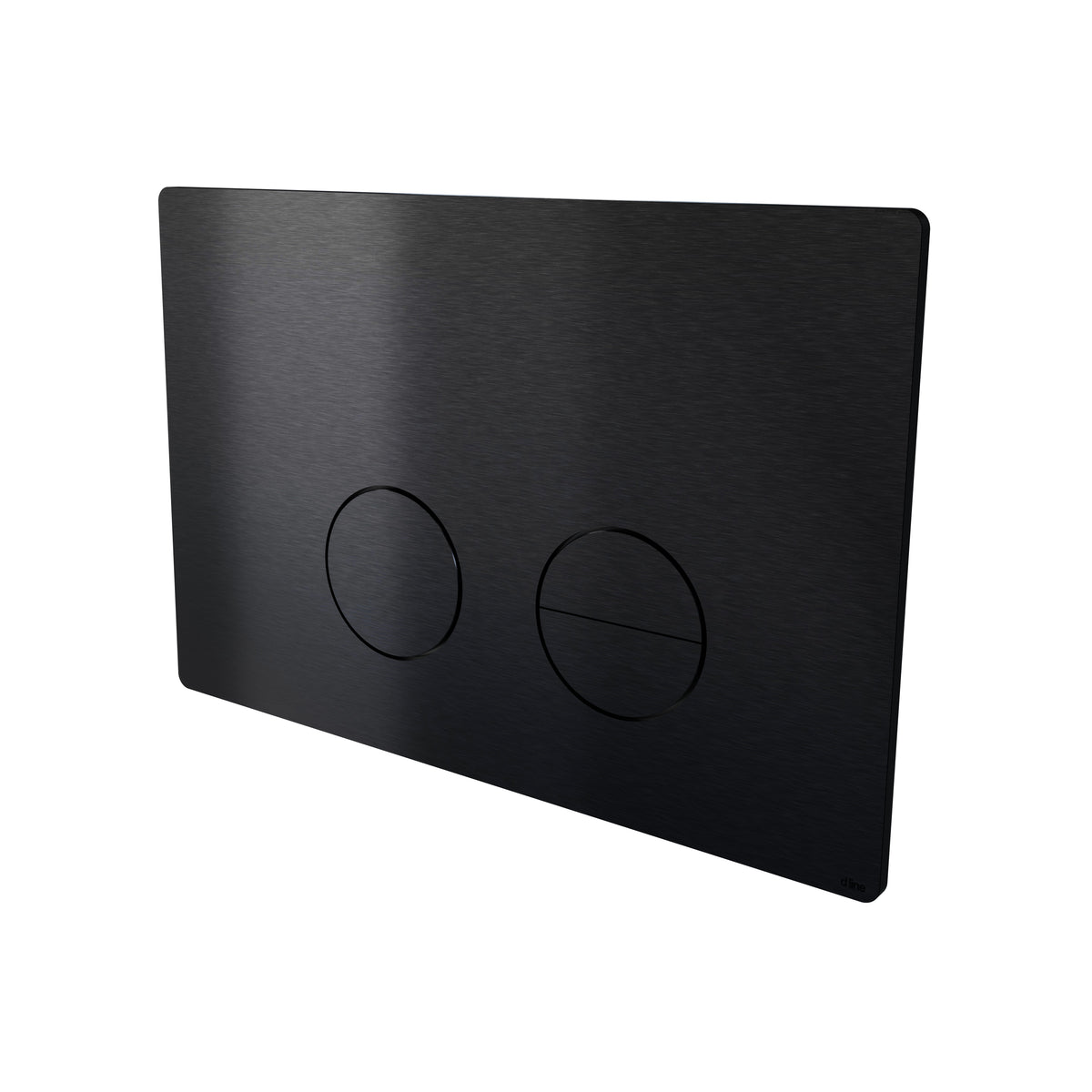 Betjeningplade til toilet, sort (PVD sort) • d line - Copenhagenhomedesign