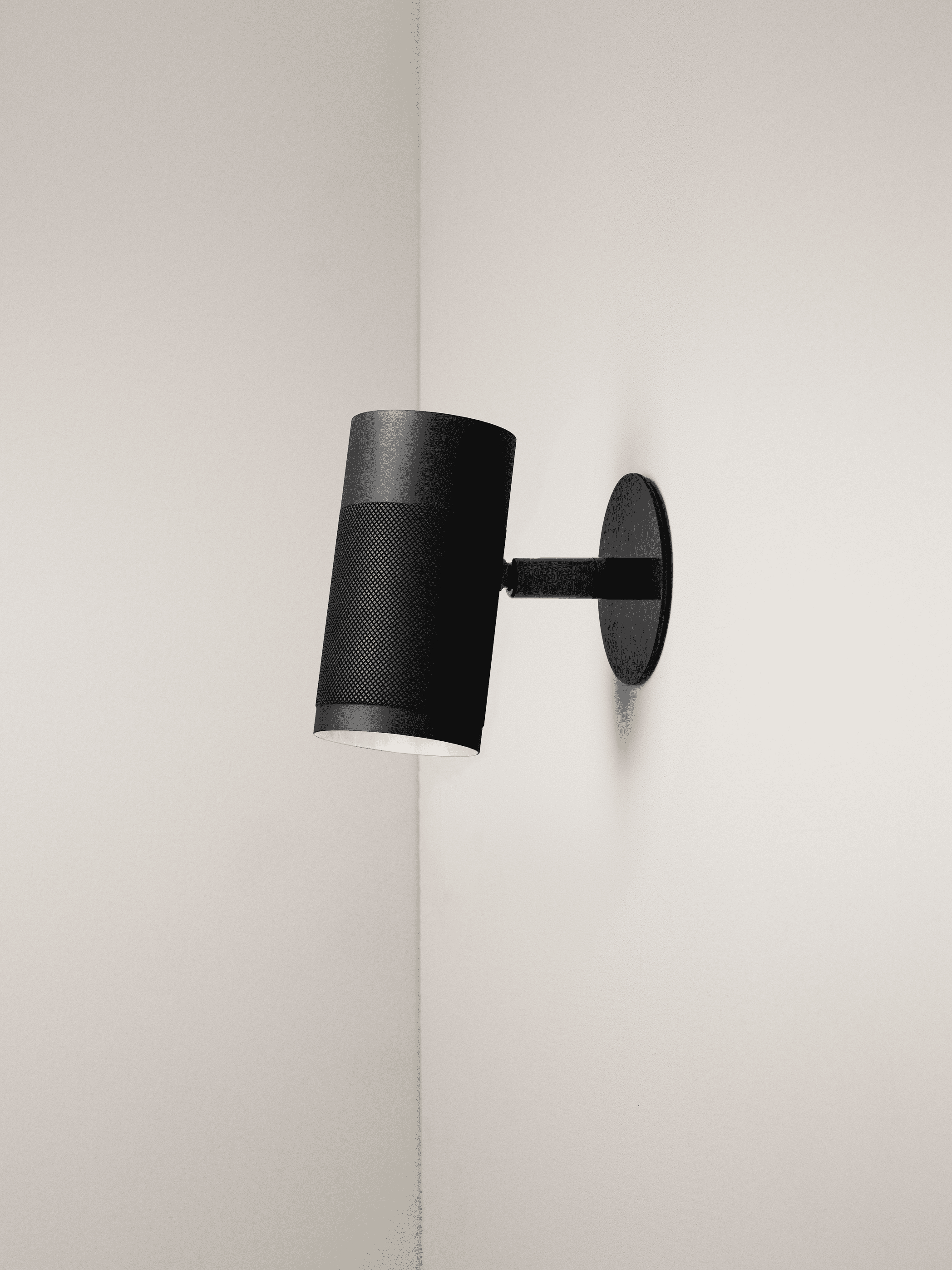 Patrone Recessed Small væglampe med dækplade, sortbruneret messing • Thorup Copenhagen - Copenhagenhomedesign