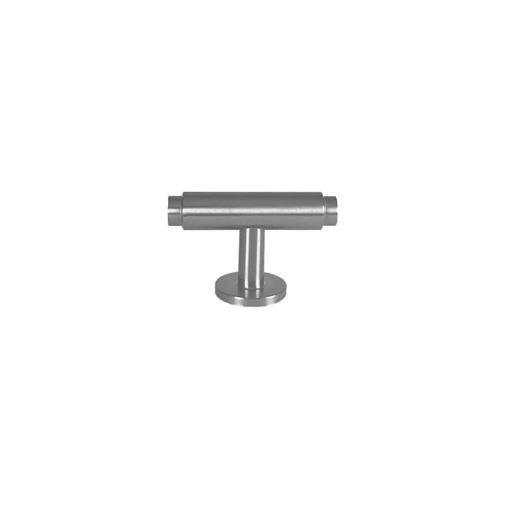 Hasseris • Møbelknop T-bar, rustfritt stål look