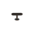 Møbelknop T-bar med linjeret design i bronze / bruneret messing - Ryvang • Chr. Jørgensen