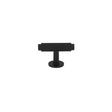 Møbelknop T-bar med linjeret design i sort - Ryvang • Chr. Jørgensen
