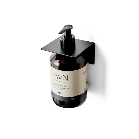 Sæbeholder til 1 flaske, mat sort • Bastant Design