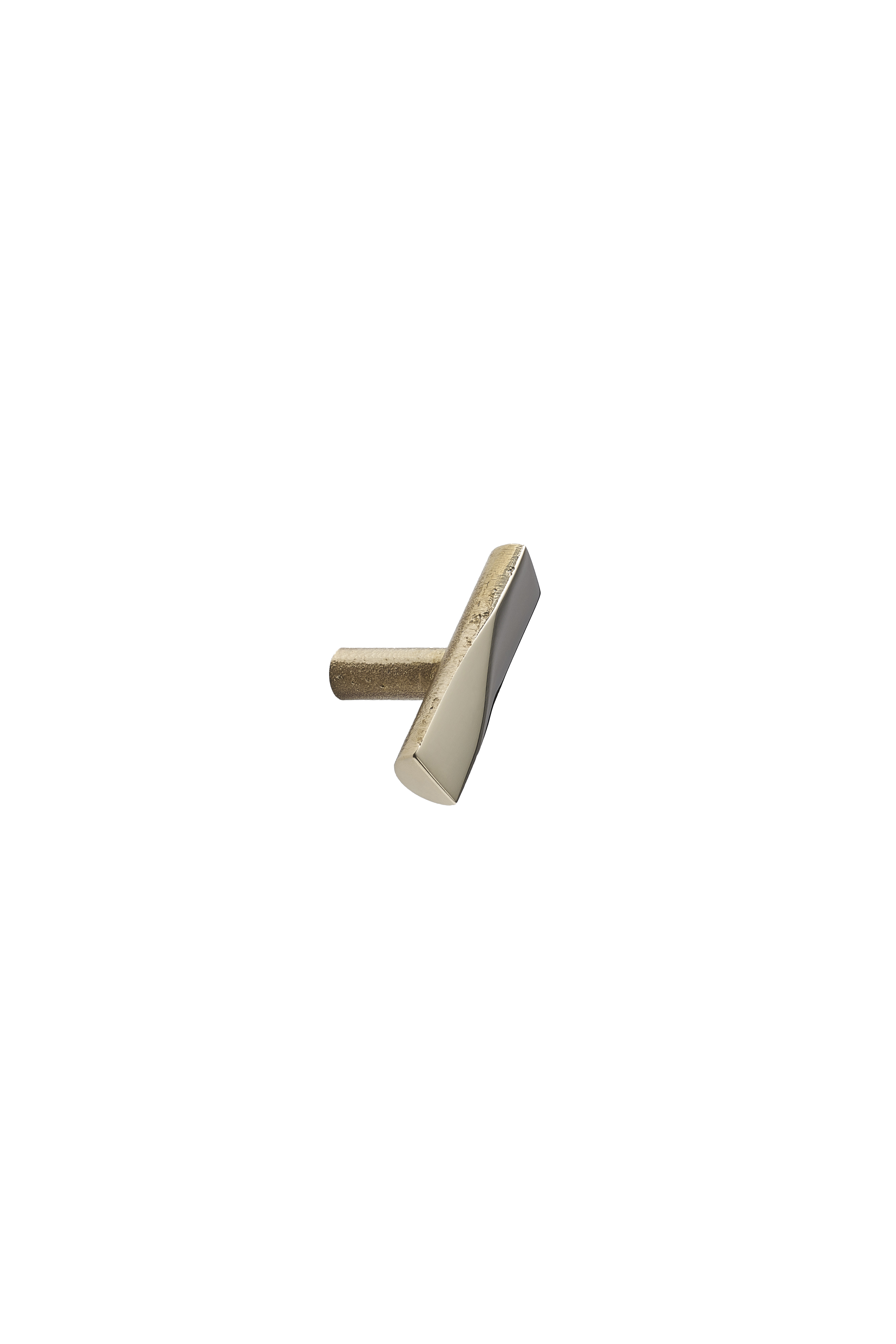 SCULTURA T-bar møbelknop, messing • Furnipart
