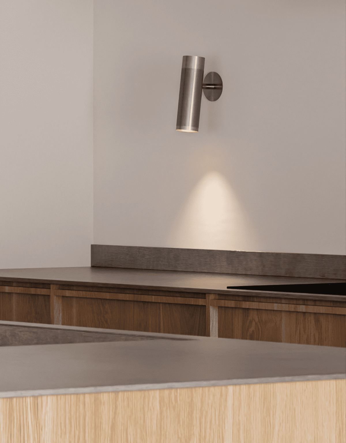 Patrone Recessed væglampe med dækplade, rustfrit stål look • Thorup Copenhagen - Copenhagenhomedesign