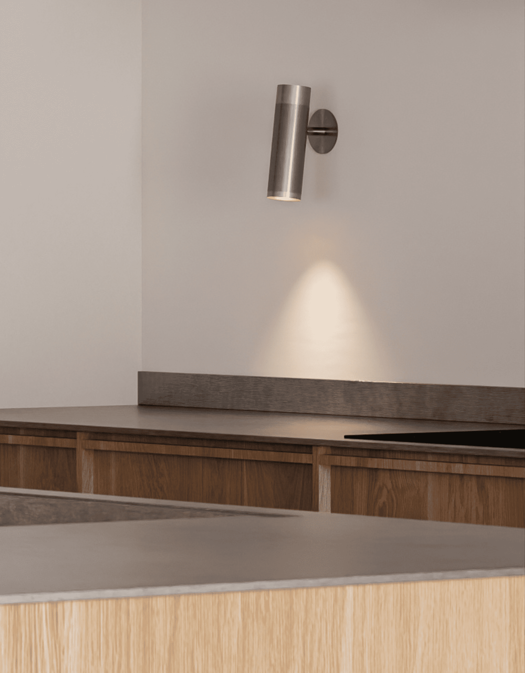 Patrone Recessed væglampe med dækplade, rustfrit stål look • Thorup Copenhagen - Copenhagenhomedesign