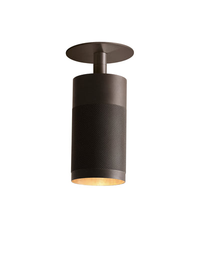 Patrone loftspot med dækplade - clip fit, bruneret messing • Thorup Copenhagen