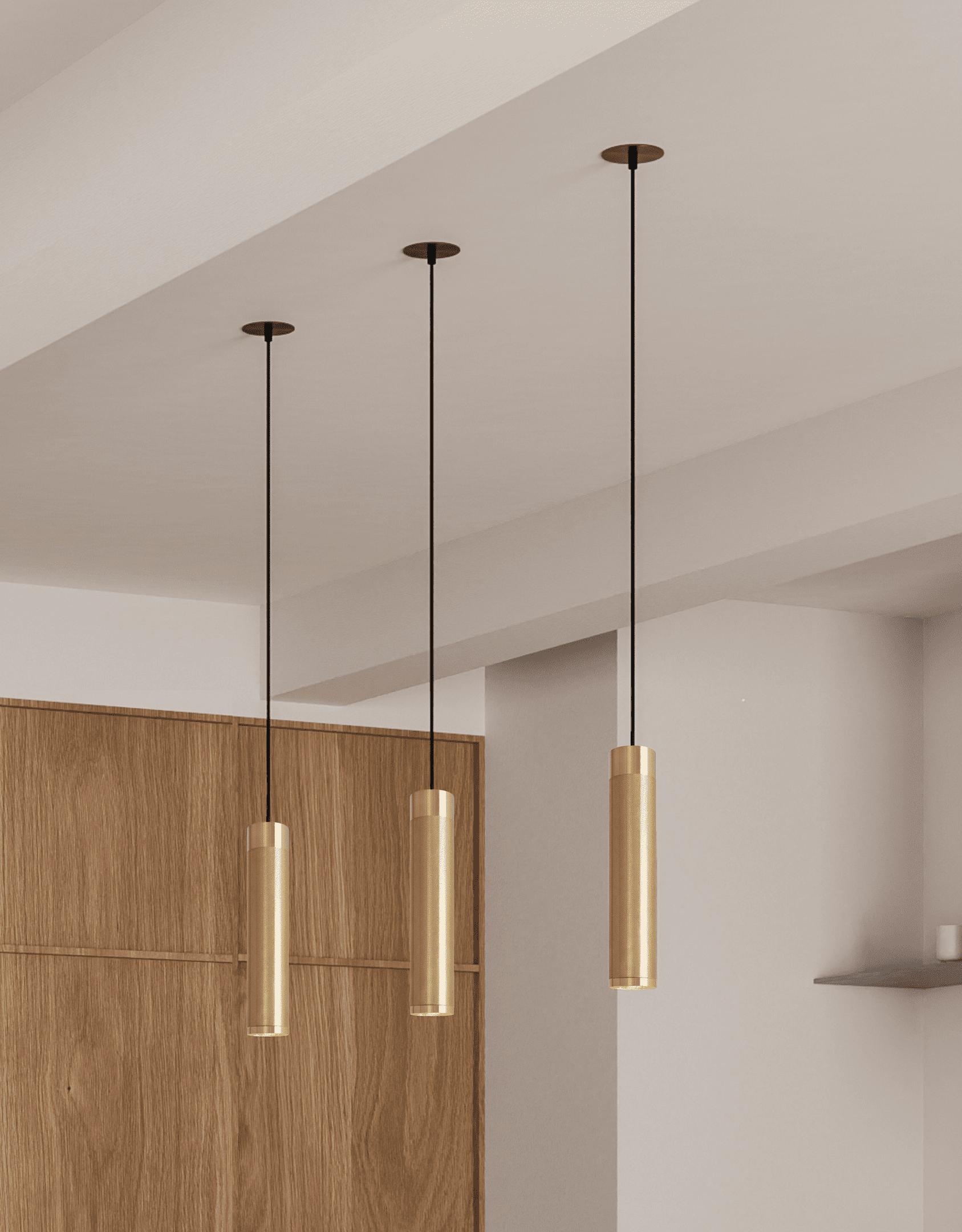 Patrone Pendel Long i messing • Thorup Copenhagen - Copenhagenhomedesign