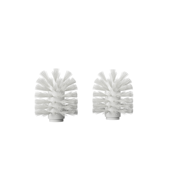 Toiletbørstehoved, hvid (2 stk.) • NICHBA