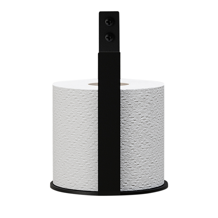 Ekstra toiletrulleholder (reserve), sort • NICHBA