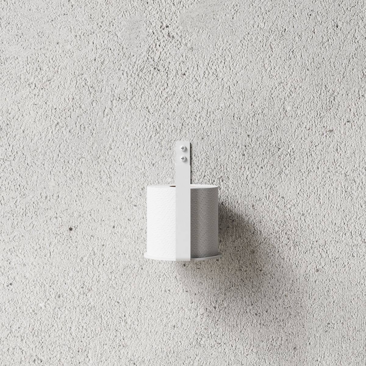 Ekstra toiletrulleholder (reserve), hvid • NICHBA - Copenhagenhomedesign