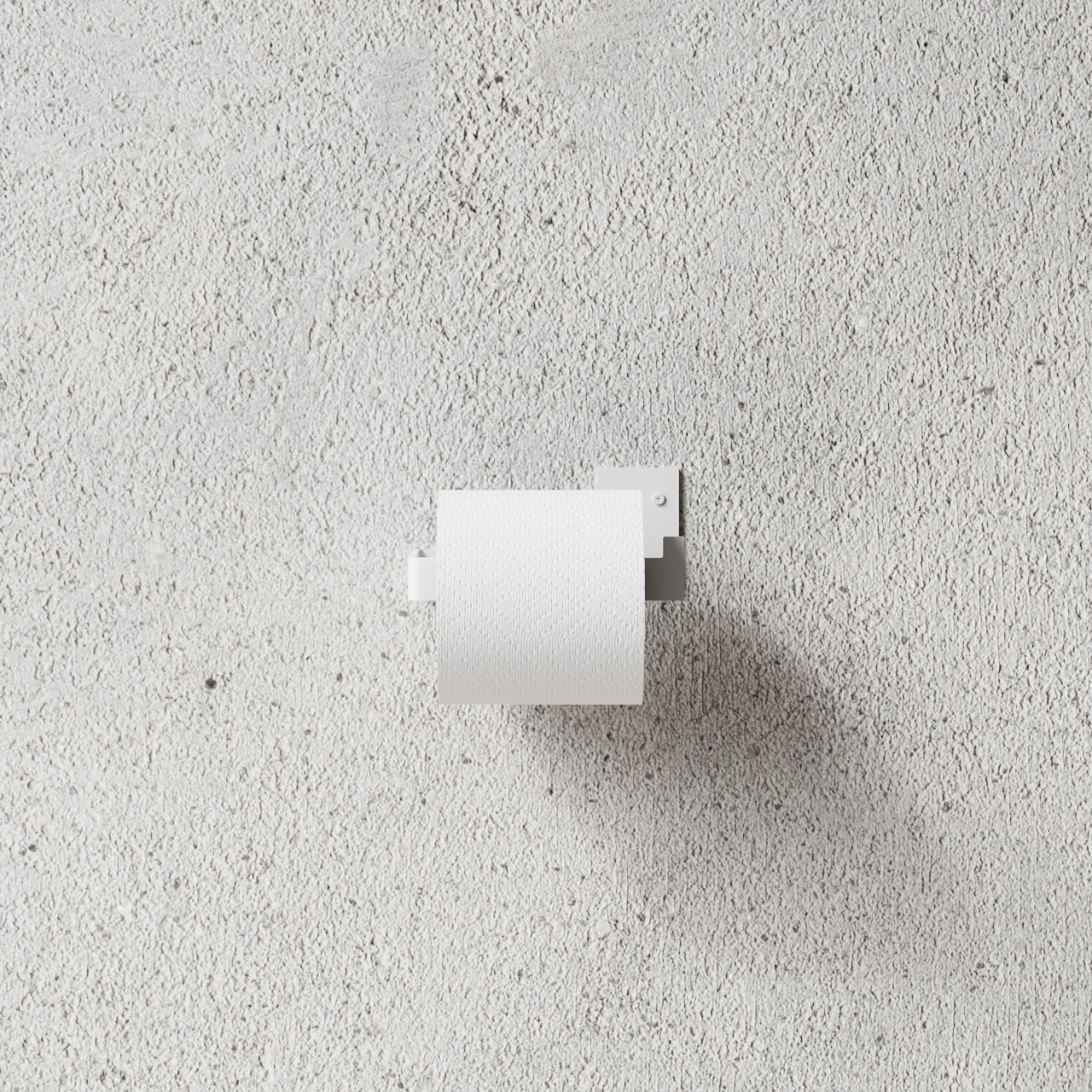 Toiletrulleholder, hvid • NICHBA