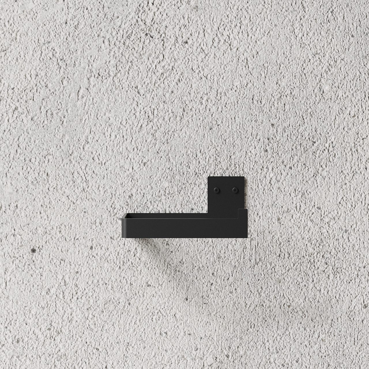 Toiletrulleholder, sort • NICHBA