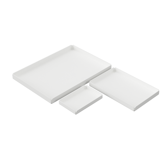 Metalbakker (3 stk.), hvid • NICHBA