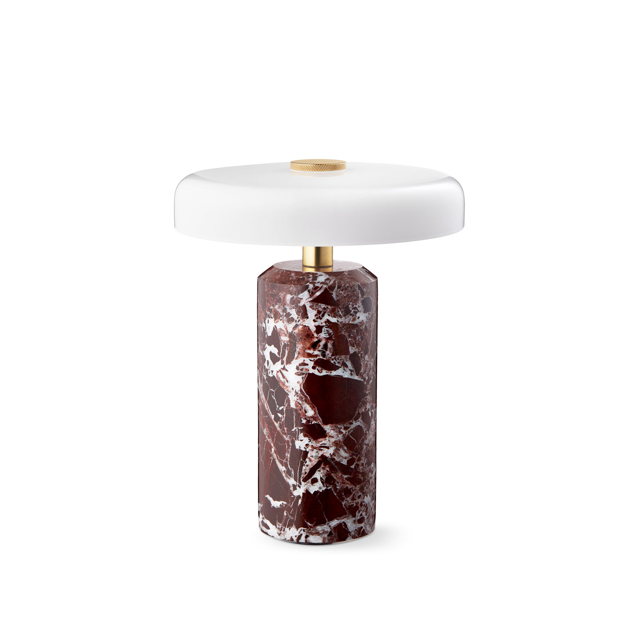 Trip Portable bordlampe, burgundy/opal glossy • Design by Us
