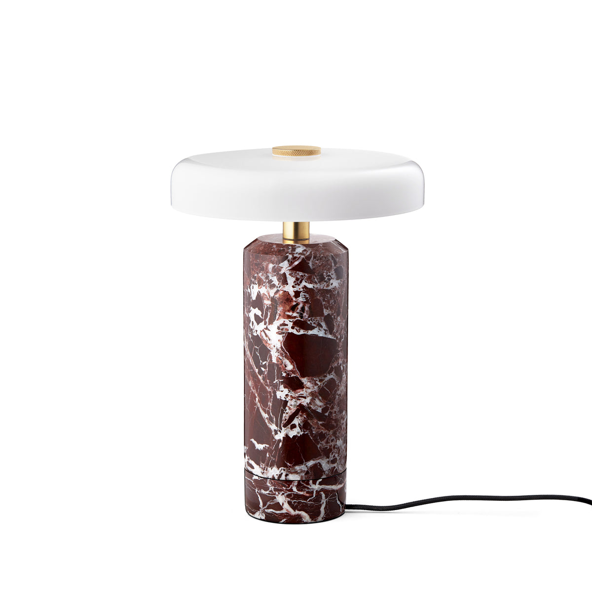 Trip Portable bordlampe, burgundy/opal glossy • Design by Us - Copenhagenhomedesign