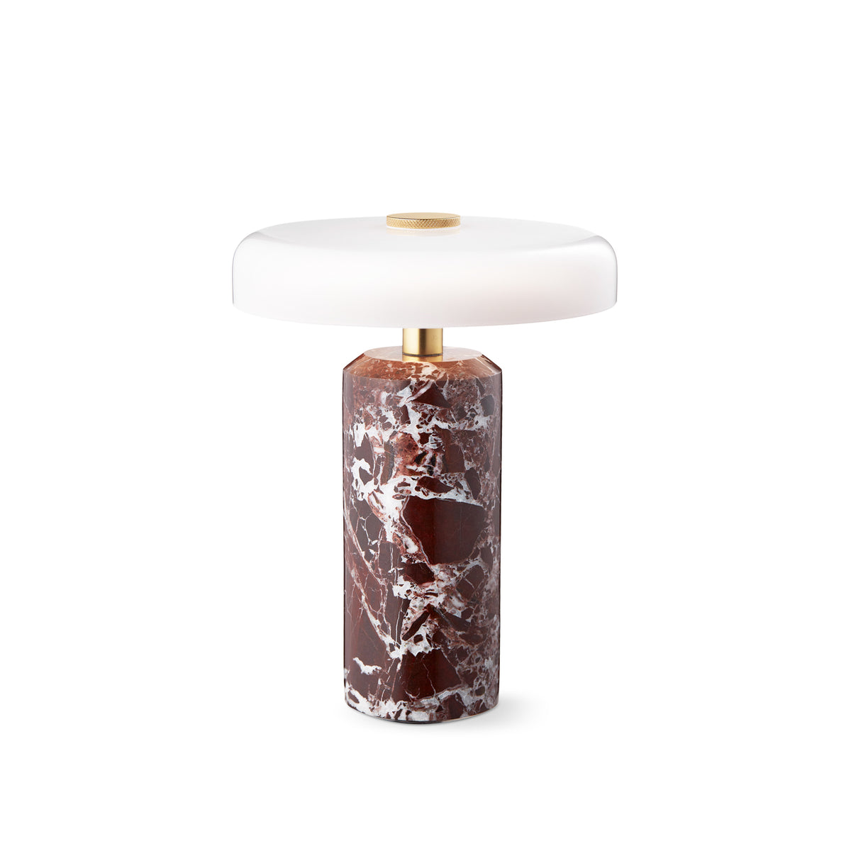 Trip Portable bordlampe, burgundy/opal glossy • Design by Us - Copenhagenhomedesign