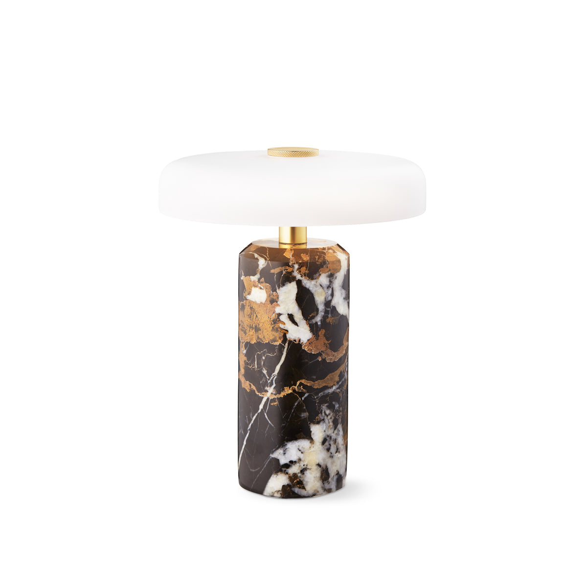 Trip Portable bordlampe, dark clay/opal matt • Design by Us - Copenhagenhomedesign