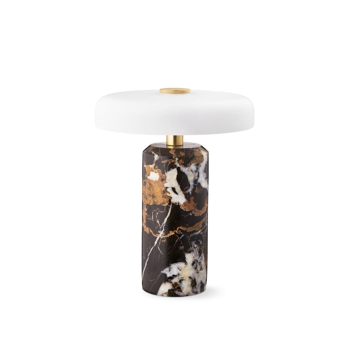 Trip Portable bordlampe, dark clay/opal matt • Design by Us - Copenhagenhomedesign