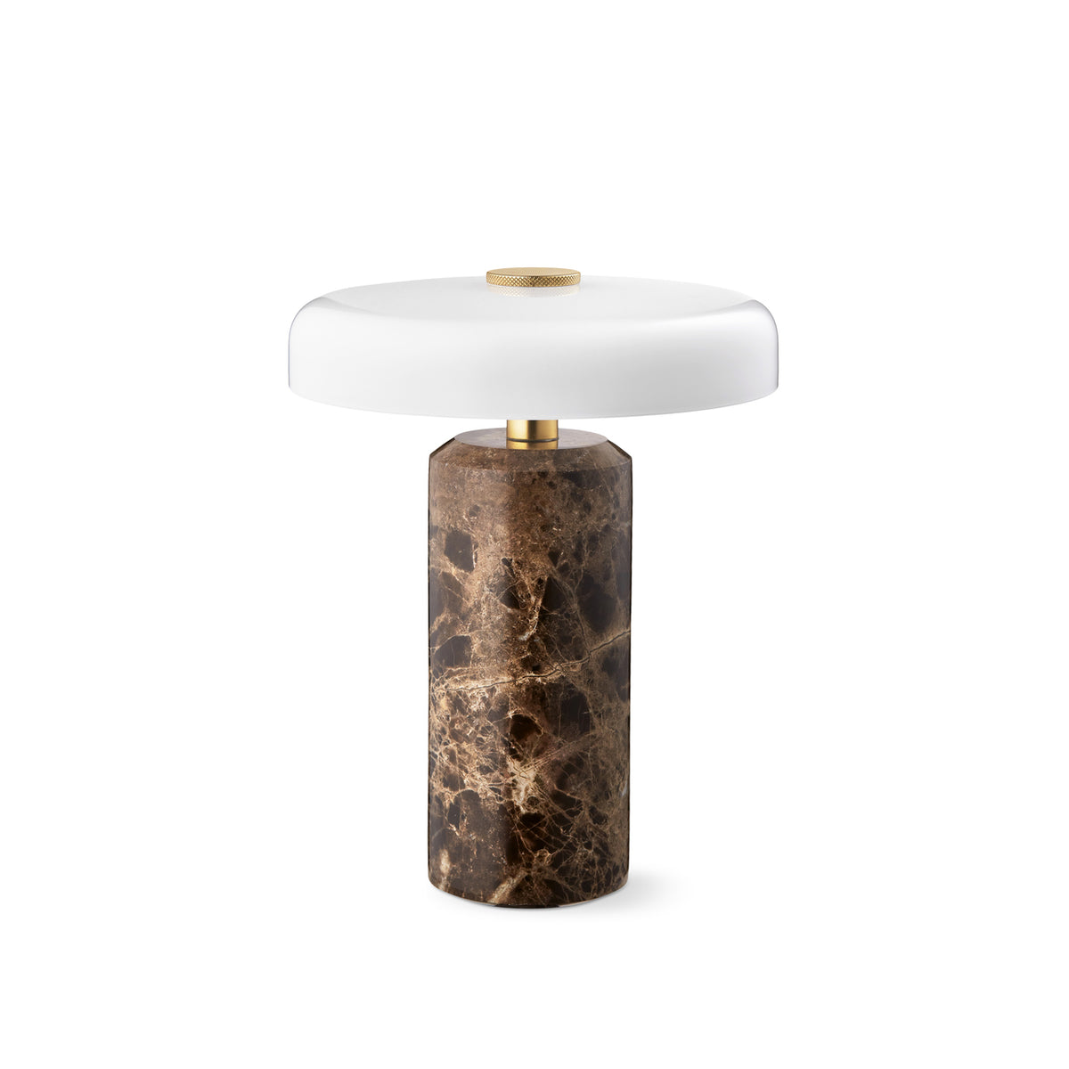 Trip Portable bordlampe, dark emperador/opal glossy • Design by Us - Copenhagenhomedesign