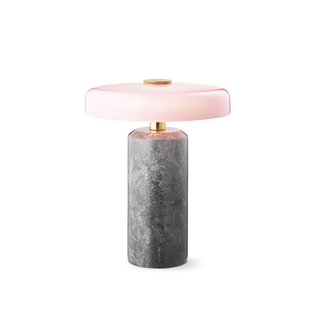 Trip Portable bordlampe, silver/rose glossy • Design by Us - Copenhagenhomedesign