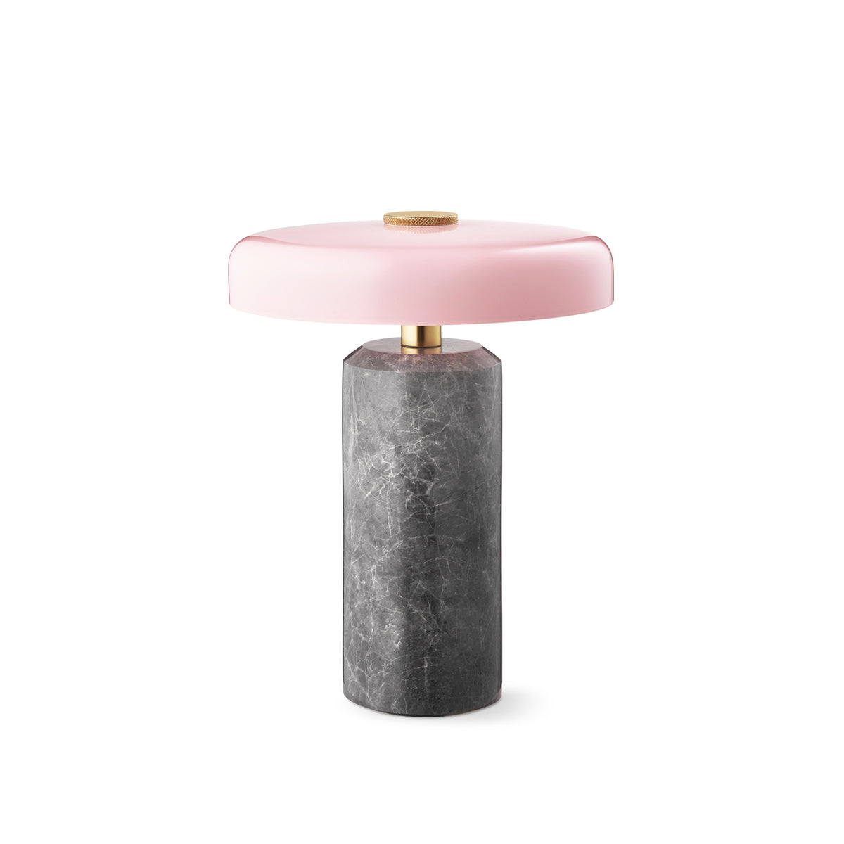 Trip Portable bordlampe, silver/rose glossy • Design by Us - Copenhagenhomedesign