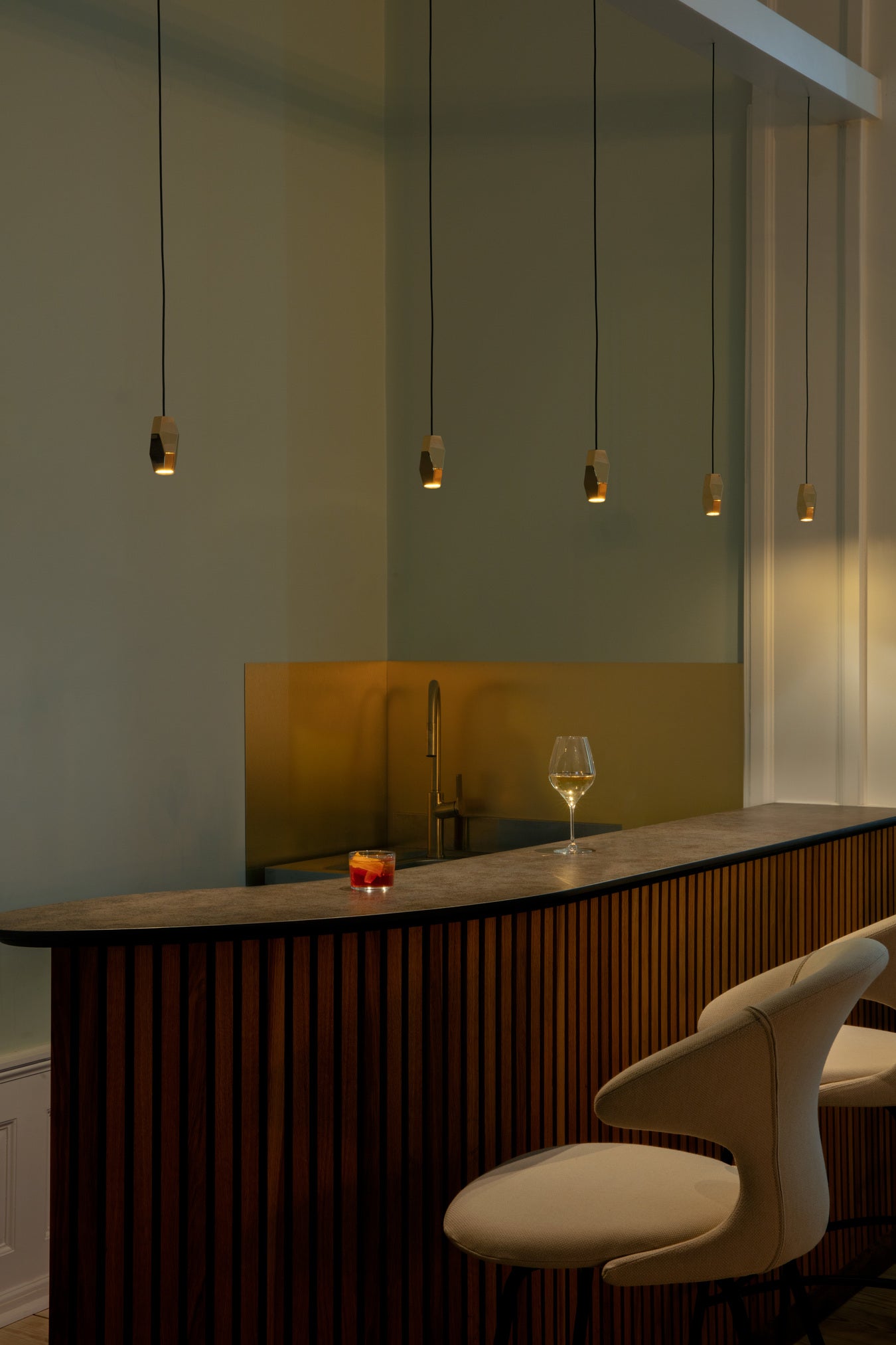 Brighter Days Hexa pendel med roset • UMAGE