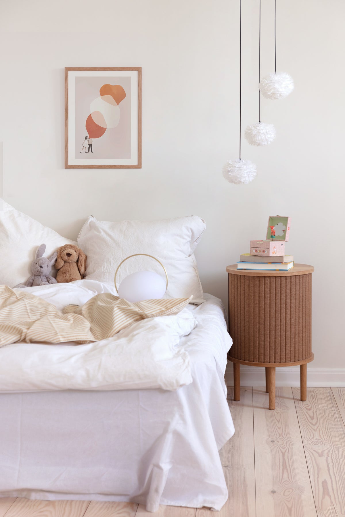 Eos Nano Cluster 3 pendel med roset mini, hvid og sort • UMAGE - Copenhagenhomedesign
