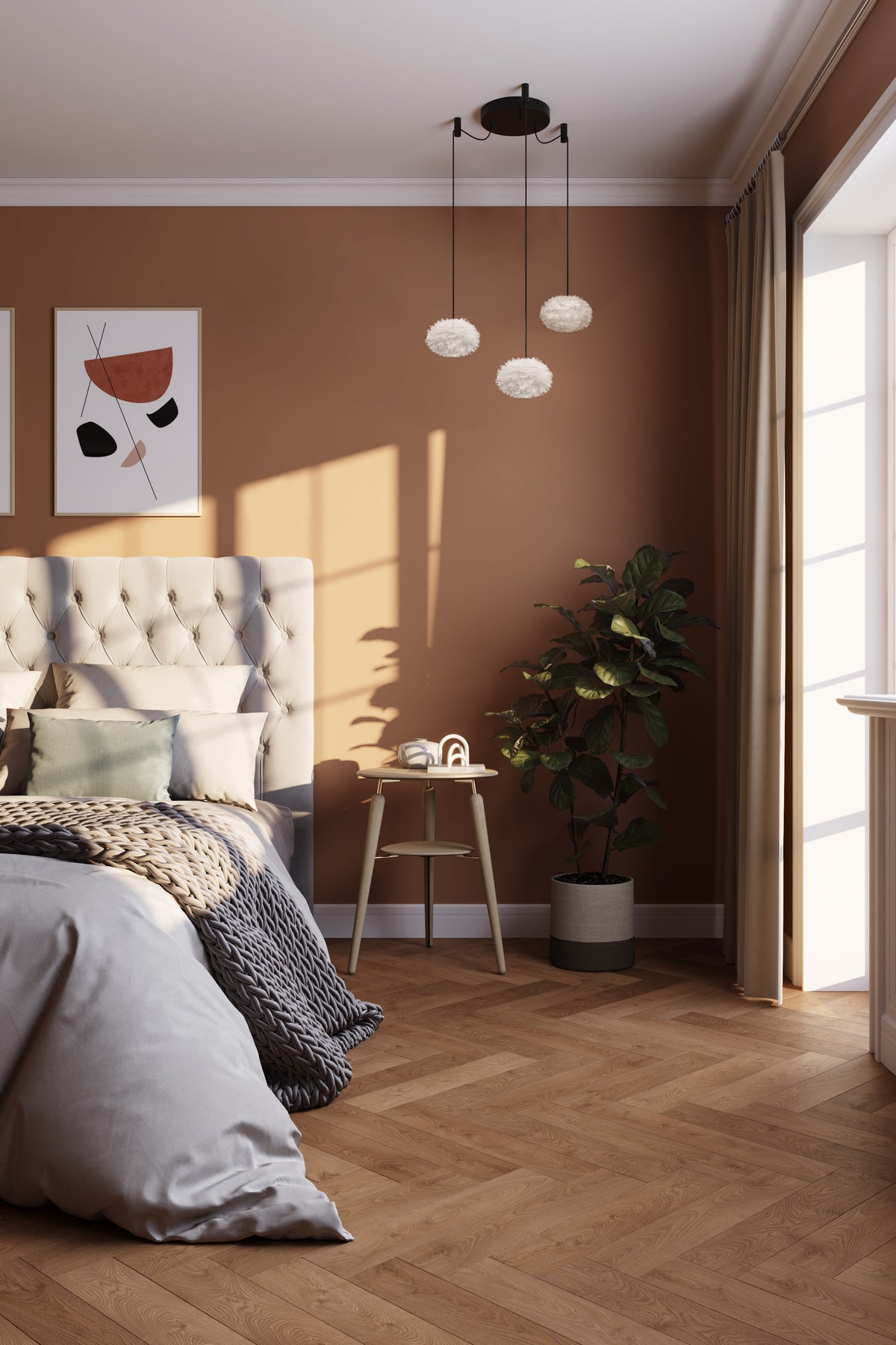 Eos Nano Cluster 3 pendel med roset mini, hvid og sort • UMAGE - Copenhagenhomedesign