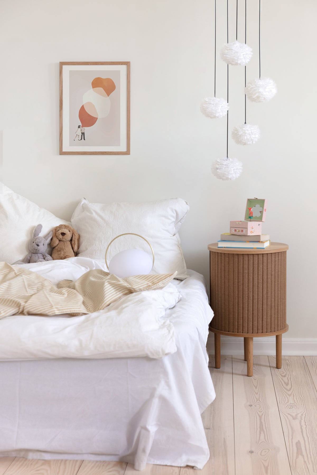Eos Nano Cluster 5 pendel med roset mini, hvid og sort • UMAGE - Copenhagenhomedesign