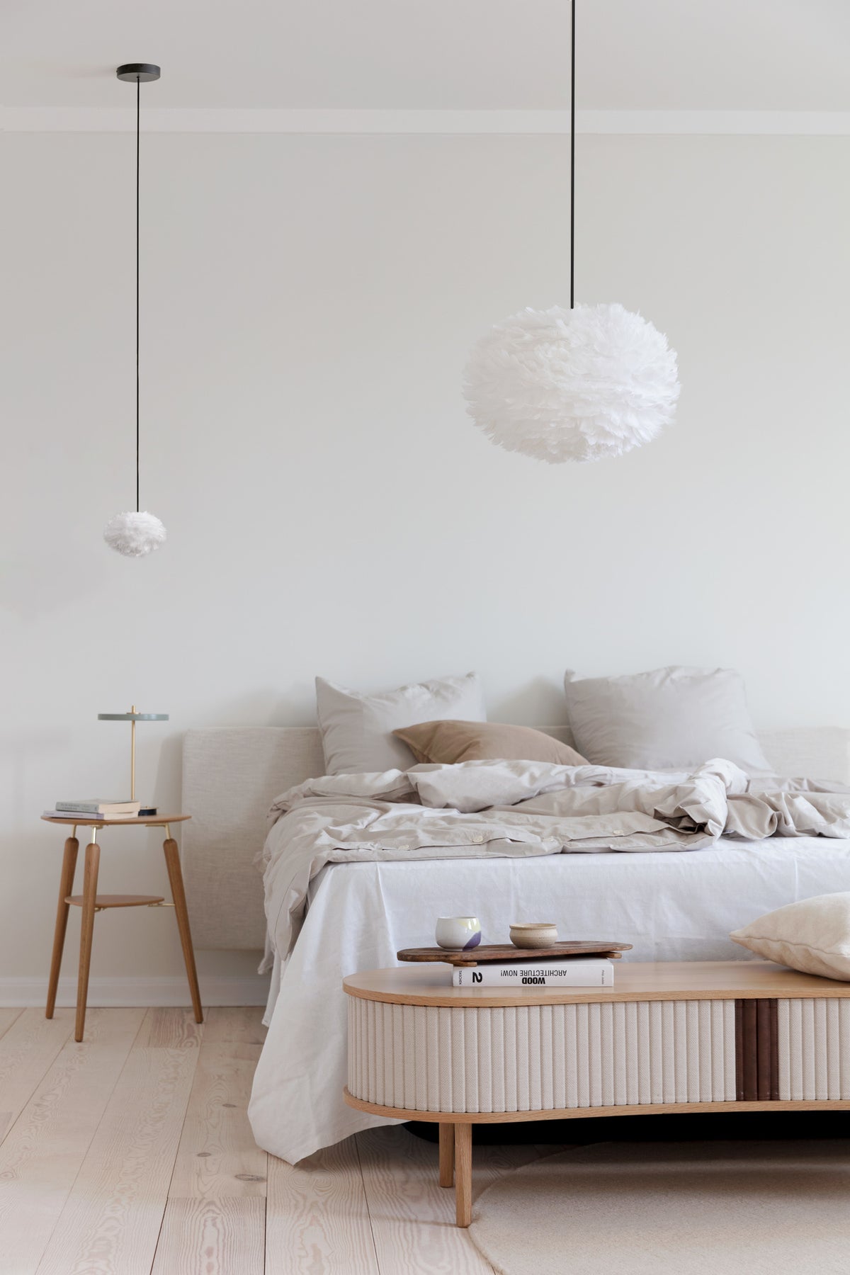 Eos pendel med roset, hvid og sort • UMAGE - Copenhagenhomedesign