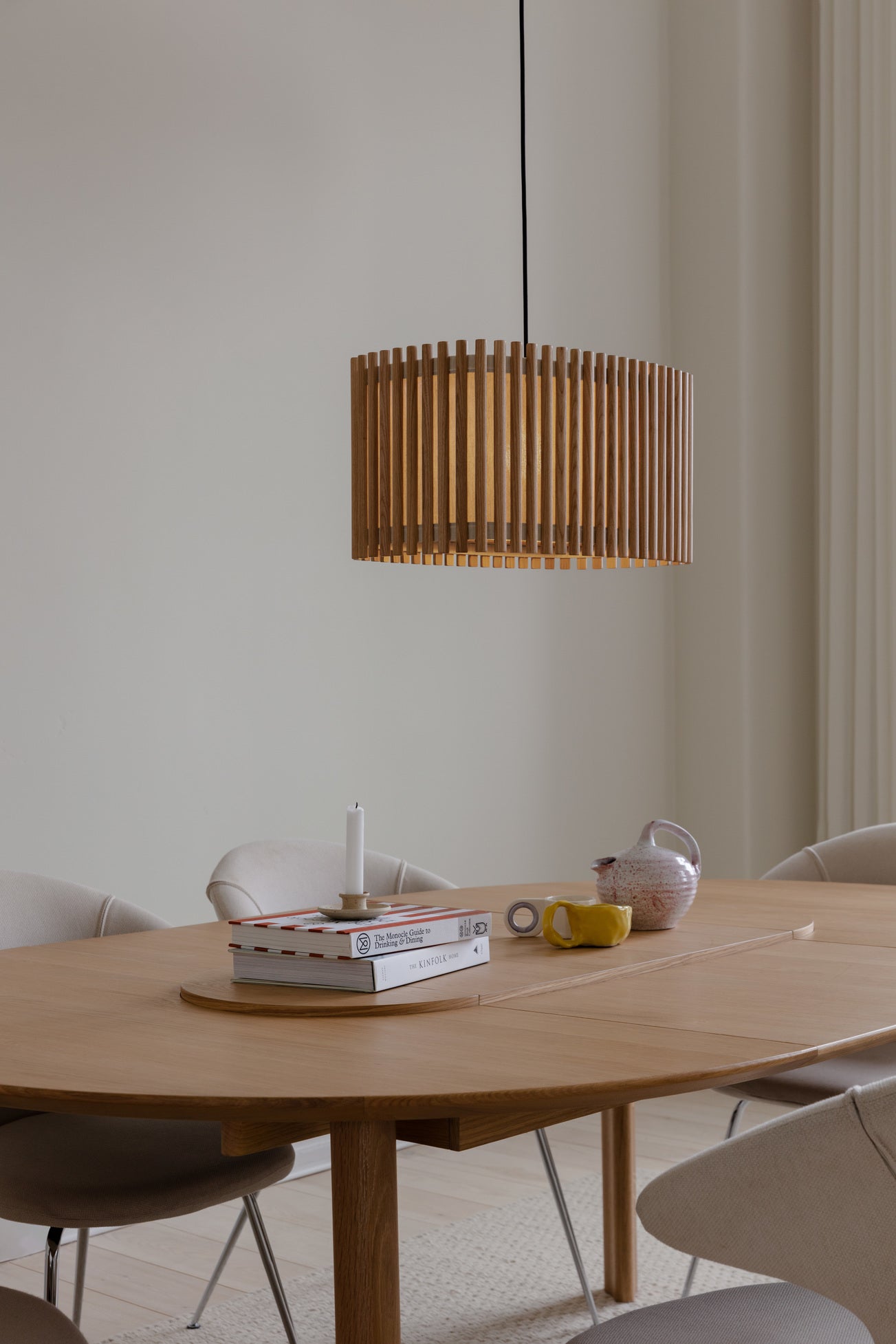 Komorebi Rectangular pendel, egetræ og sort • UMAGE