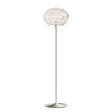 Eos gulvlampe, hvid og børstet stål look • UMAGE