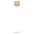 Komorebi Circle gulvlampe, egetræ og hvid • UMAGE