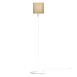 Komorebi Square gulvlampe, egetræ og hvid • UMAGE